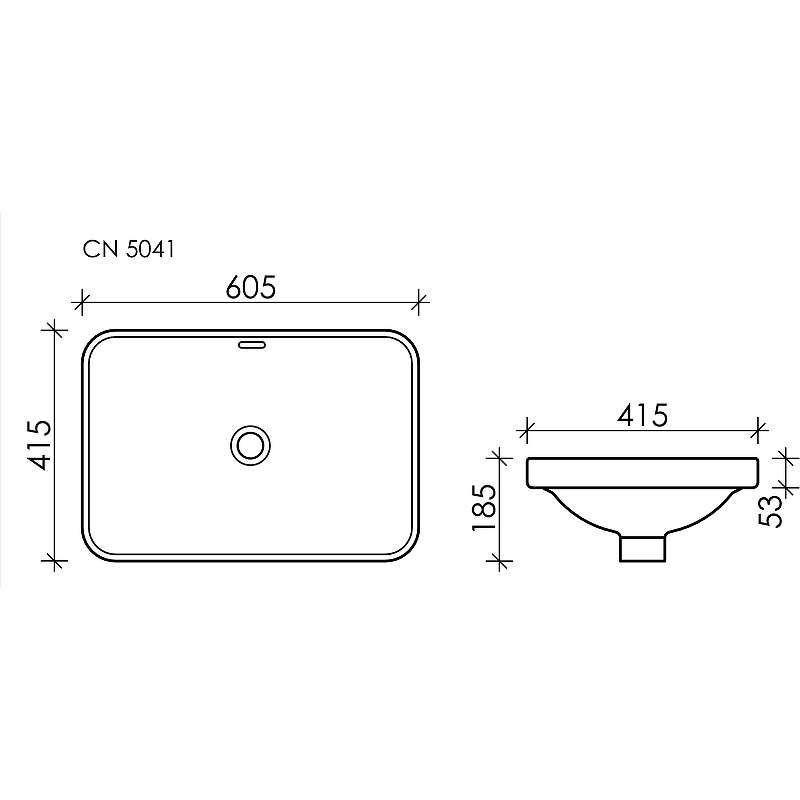 Раковина Ceramica Nova Element CN5041 белый