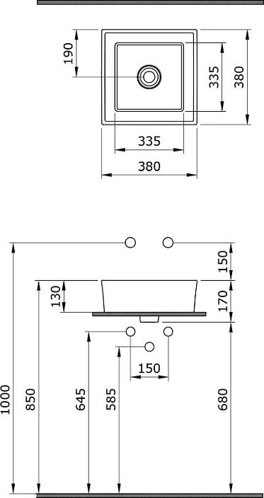 Раковина Bocchi Vessel 1173-004-0125, черный матовый