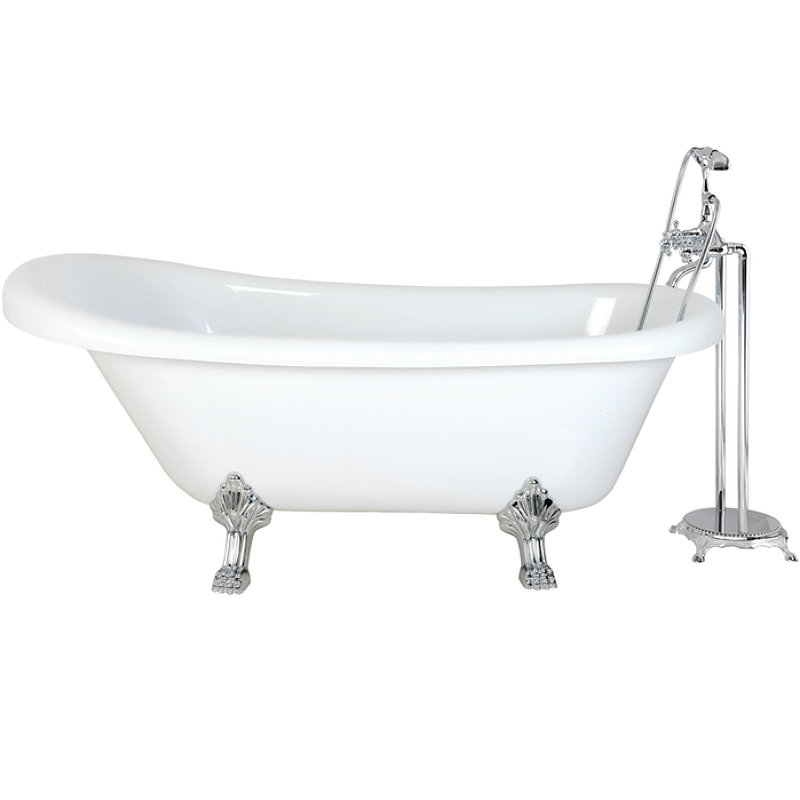 Отдельностоящая акриловая ванна Cerutti Spa Classic 157х77 см CT9323