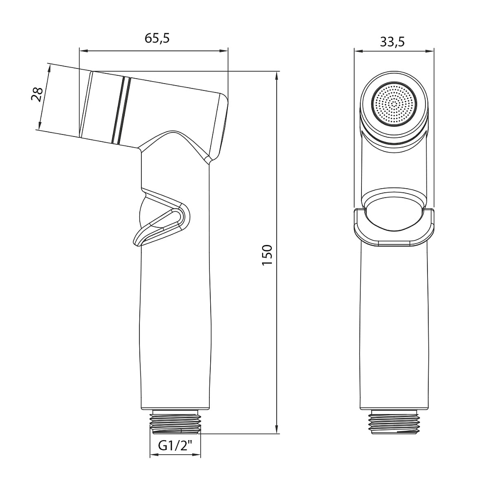 Душ гигиенический Lemark LM8088GM графит