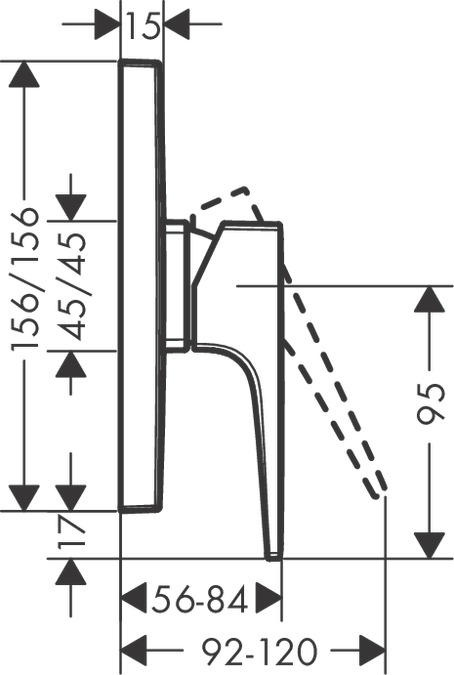 Смеситель для душа Hansgrohe Metropol 32565140, шлифованная бронза