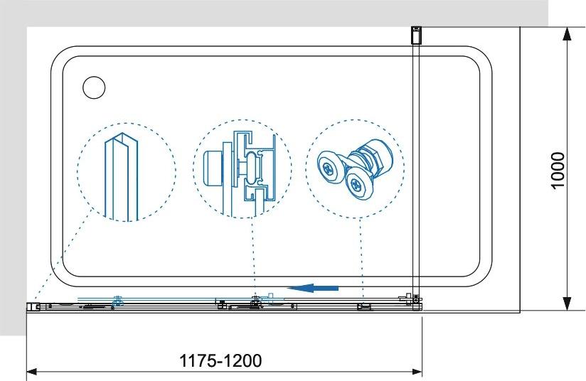 Шторка для ванной RGW Screens SC-43B, 34114312-14