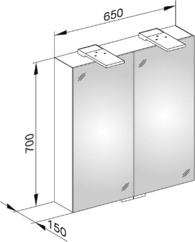 Шкаф-зеркало Keuco Royal 15 14402171301 65 см