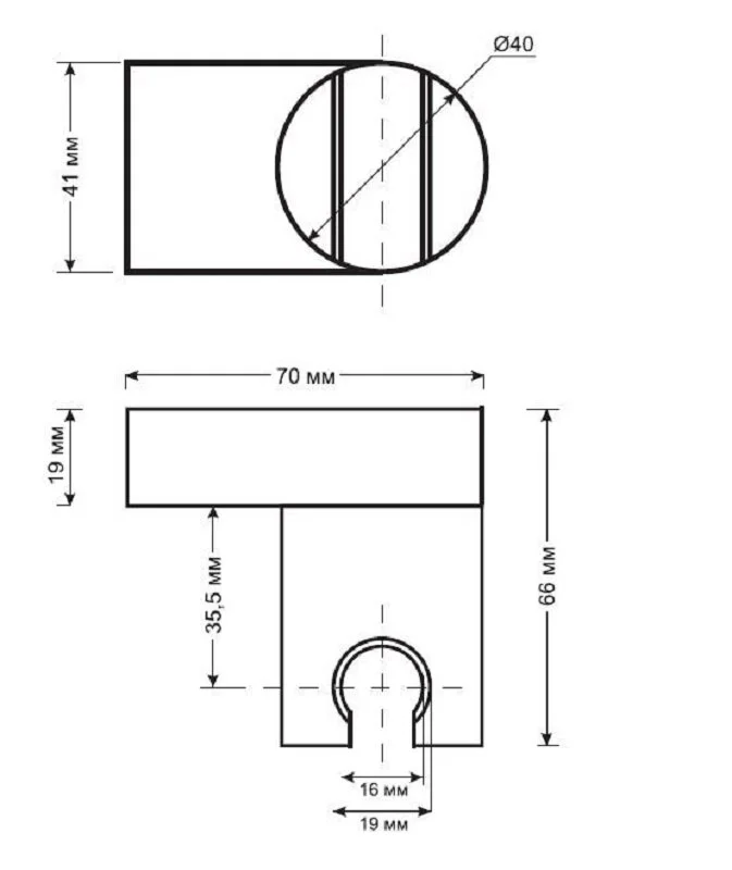 Шланговое подключение  Esko SH405 хром