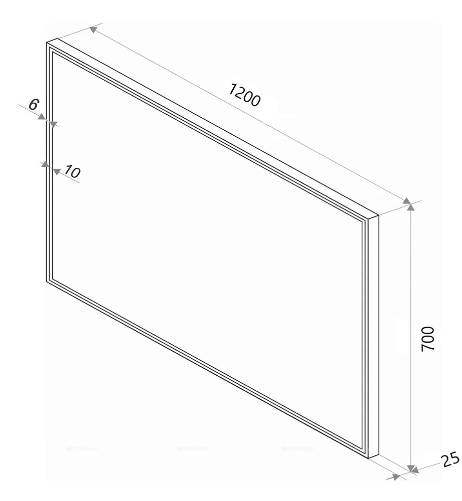 Зеркало Sintesi Armadio SIN-SPEC-ARMADIO-cromo-120 хром