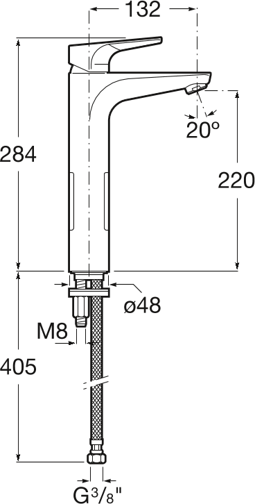 Смеситель для раковины Roca Atlas 5A3790C00