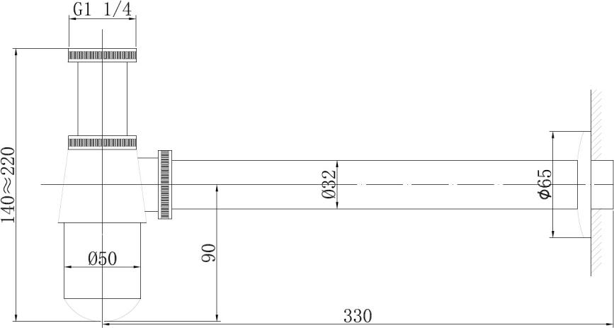 Сифон для раковины Abber AF0032NG, никель