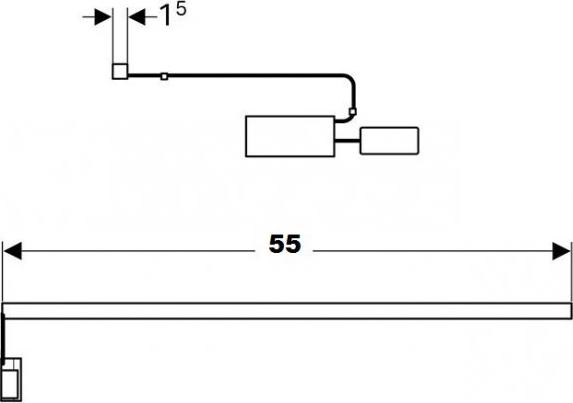 Универсальная подсветка 55 см Geberit 501550000
