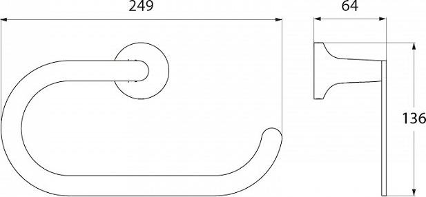 Полотенцедержатель Iddis Mirro MIRMBC0i50