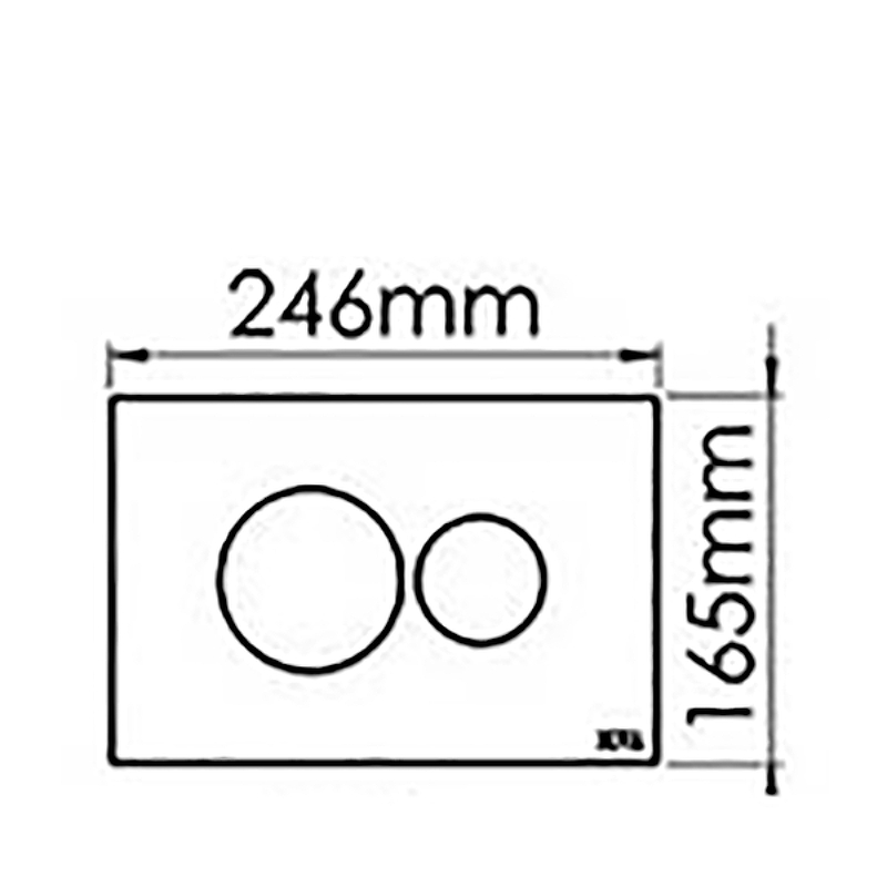 Клавиша смыва Nova 7313 черный матовый