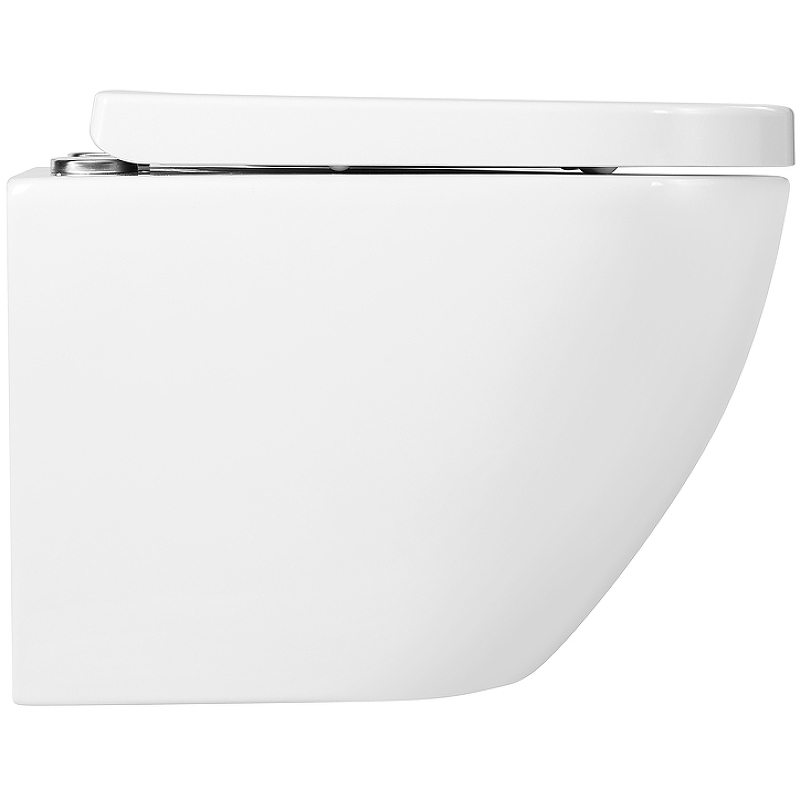 Подвесной унитаз BelBagno Sfera-R BB046CHR/BB865SC безободковый с сиденьем микролифт, белый