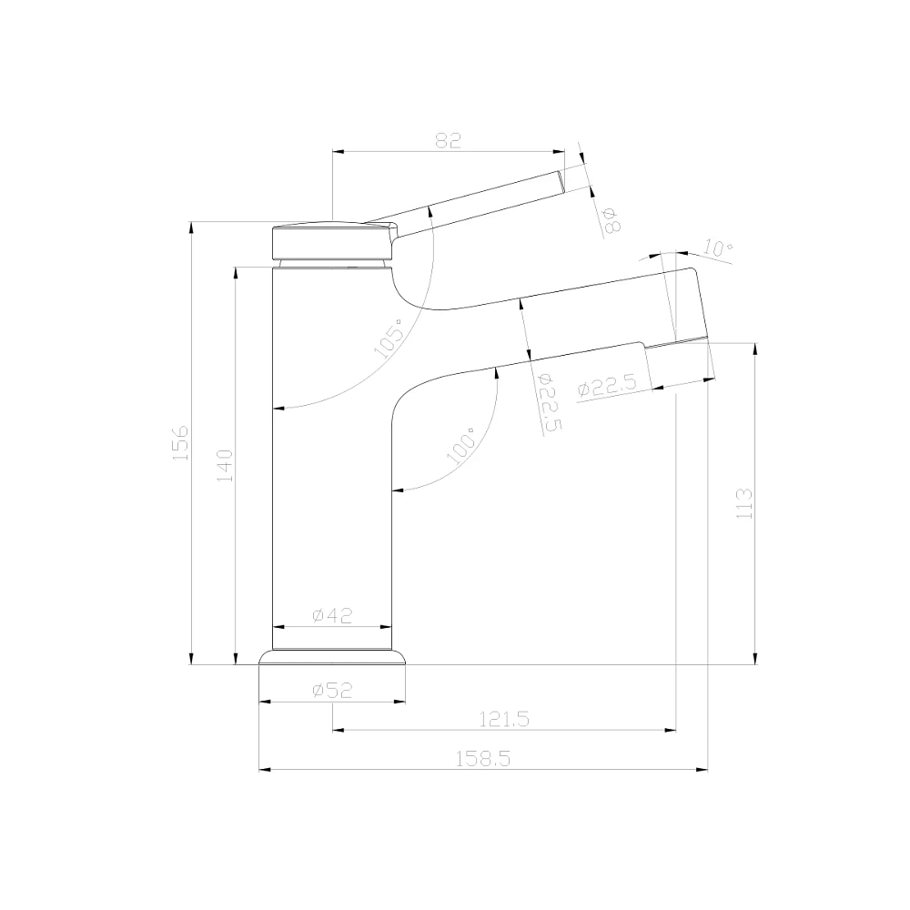 Смеситель для раковины Lemark Minima LM3806C хром