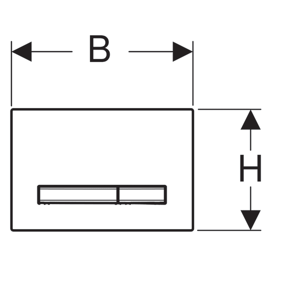 Кнопка смыва Geberit Sigma 50 115.672.JM.2 сланец Mustang