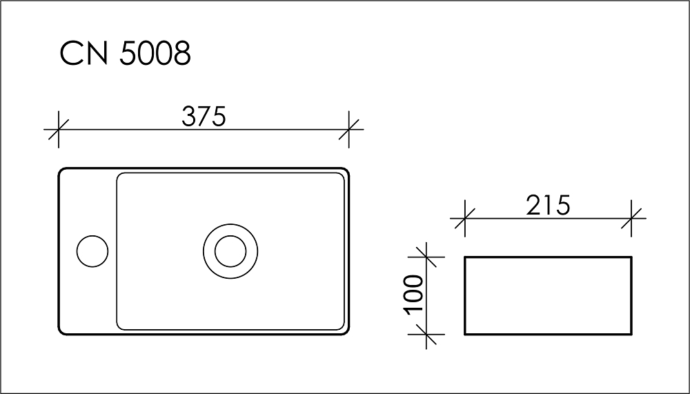 Рукомойник Ceramica Nova Element CN5008