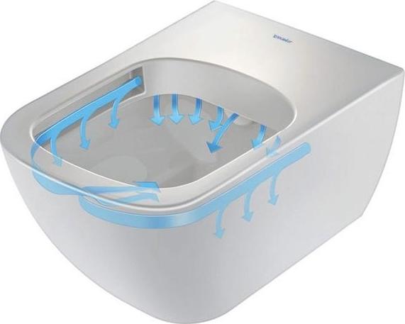 Подвесной унитаз Rimless Duravit Happy D.2 2222090000 безободковый