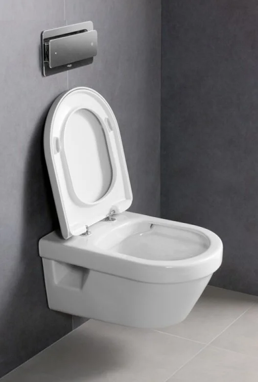 Подвесной безободковый унитаз Villeroy&Boch Architectura 5684R001/98M9C101 DirectFlush, крышка микролифт