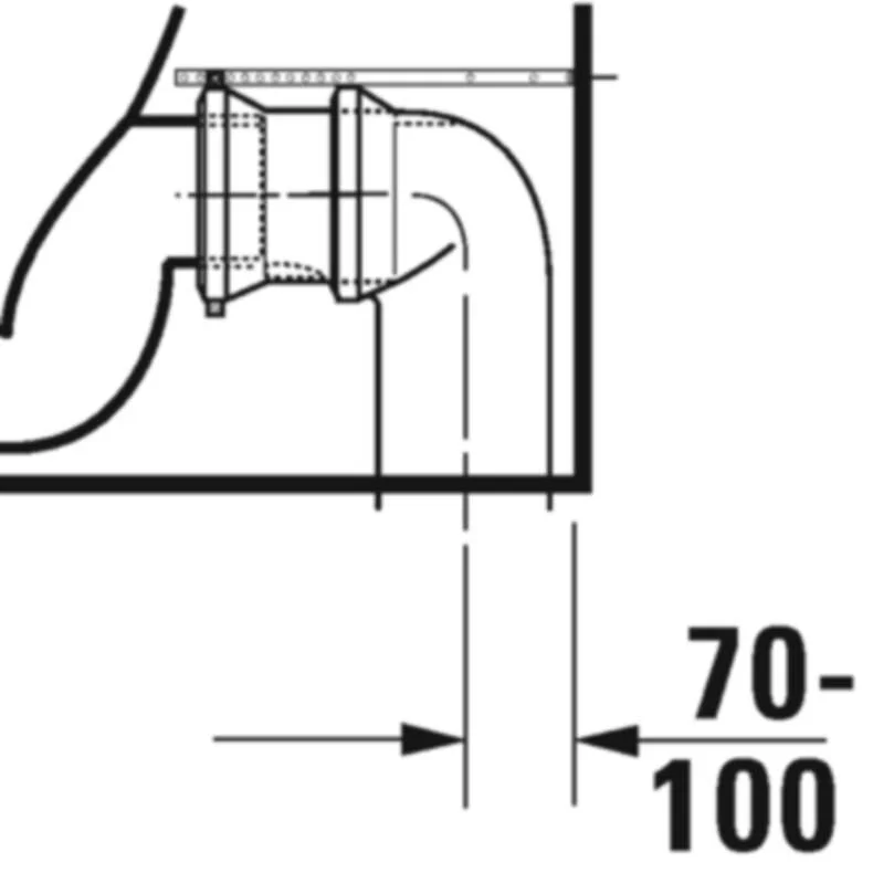 Унитаз напольный Duravit D-Neo, белый, 2002090000