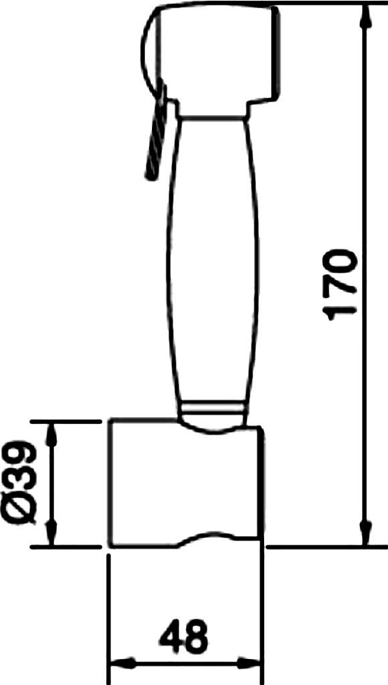 Гигиенический душ Bugnatese Ric 19380BR бронза