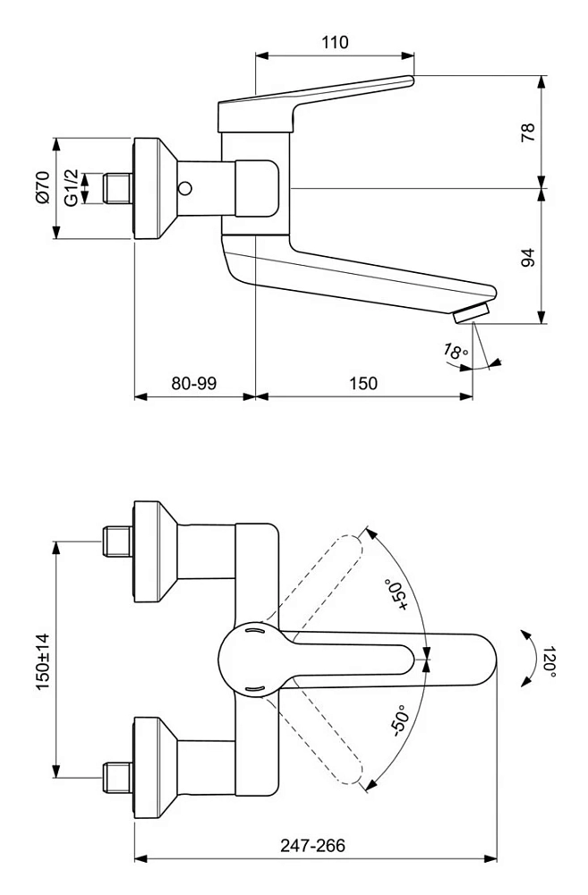 Смеситель для раковины Ideal Standard Ceraplus BC111AA хром