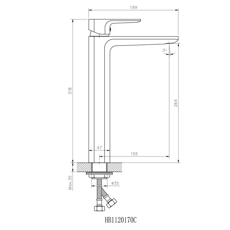 Смеситель для раковины Koller Pool Trend TR0200XL хром