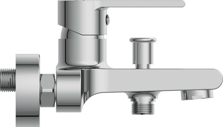 Смеситель для ванны с душем Cersanit Brasko 63021, хром