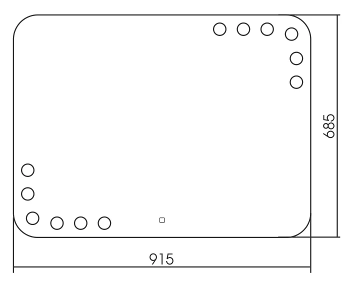 Зеркало Azario Эмбер LED-00002506 белый