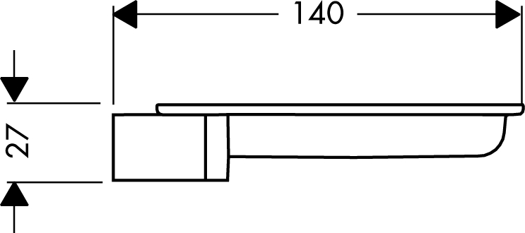 Мыльница Hansgrohe Cassetta 28684000