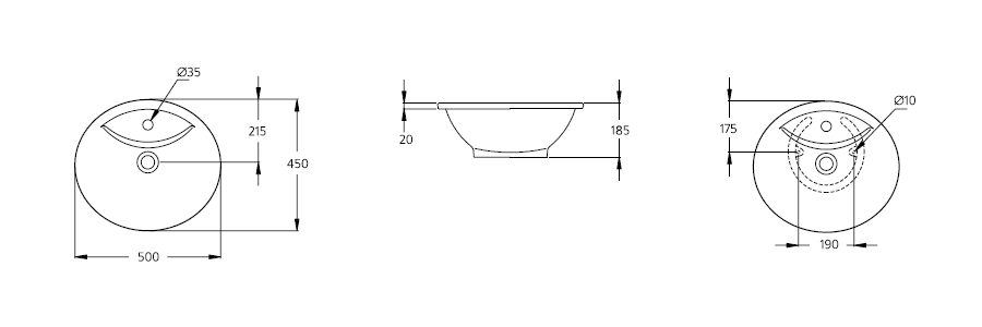 Раковина 50 см Ideal Standard Expression R417001