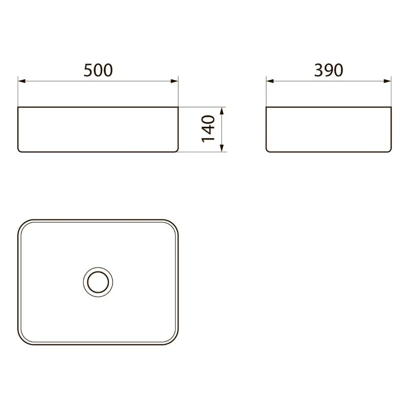 Раковина накладная Point Меркурий PN43832WM белый