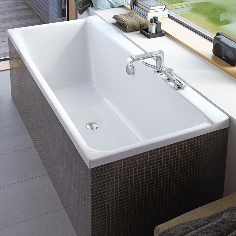 Акриловая ванна Duravit P3 Comforts 170x75 700375 с ножками 790100