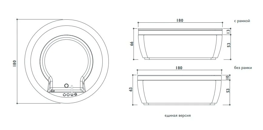 Акриловая ванна Jacuzzi Nova 9450-357A белый