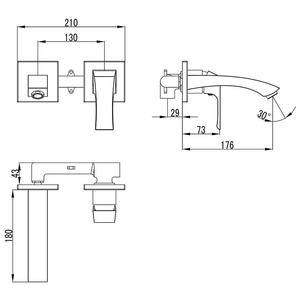 Смеситель для раковины Lemark Unit LM4526C хром