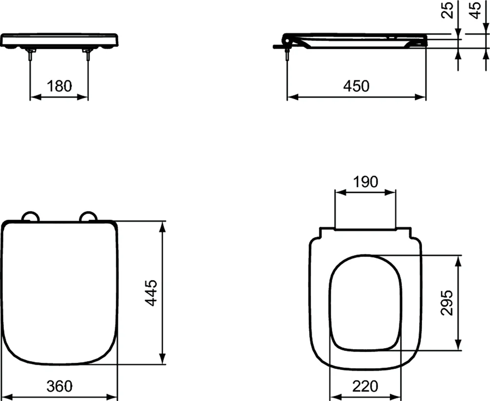 Комплект инсталляция с подвесным унитазом Ideal Standard I.life A WA330101 с сиденьем микролифт