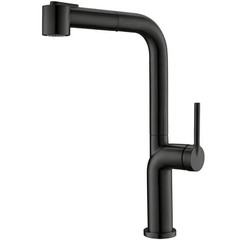 Смеситель для кухни BelBagno BB-LAM60-NERO, черный матовый