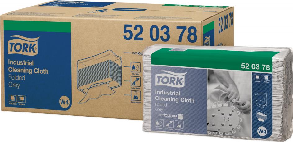 Материал протирочный Tork 520378 W4 салфетки (Блок: 5 уп. по 140 шт.)