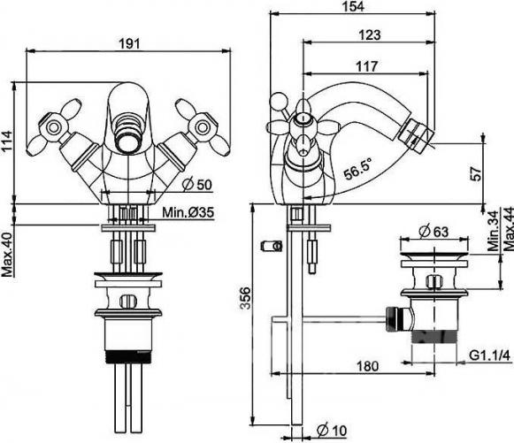 Душевая система Gappo G17-9 G2417-9 оружейная сталь