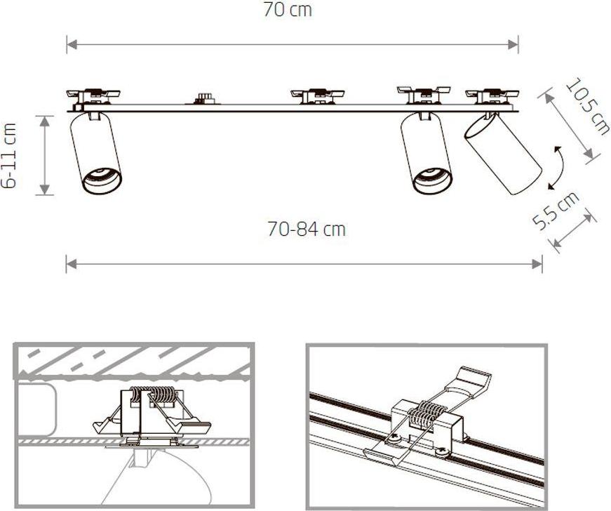 Встраиваемый спот Nowodvorski Mono Surface 7685