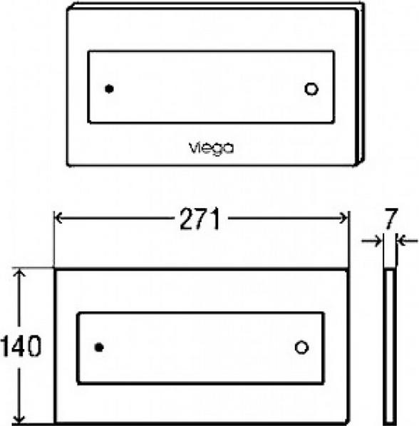 Кнопка смыва Viega Visign for Style 12 596743 белая