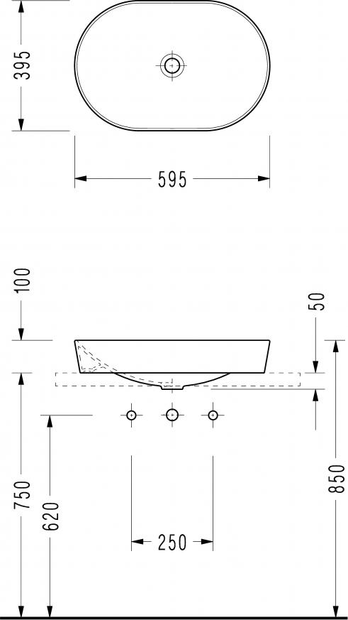 Раковина Serel Sapphire SP46 59.5 см