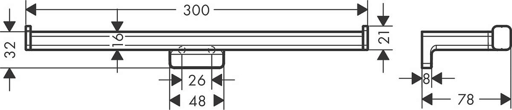 Держатель туалетной бумаги Hansgrohe AddStoris 41748000, хром