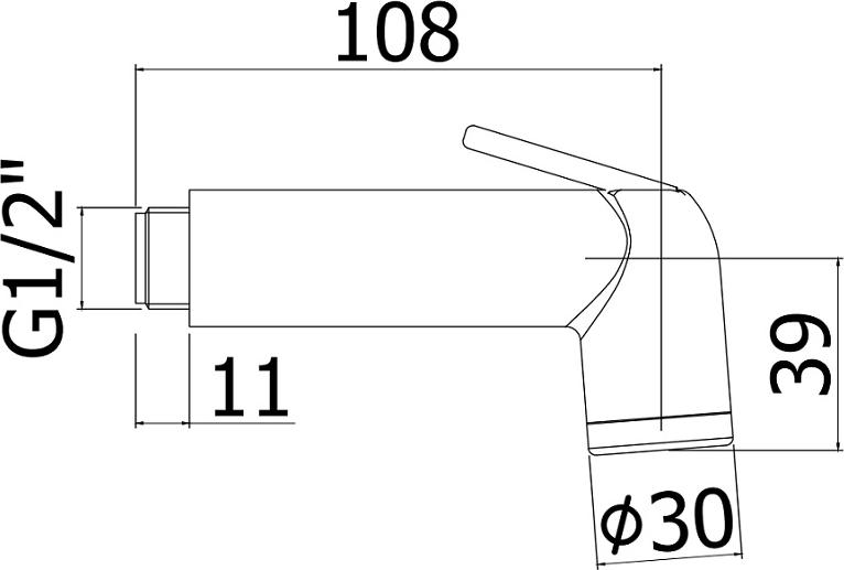 Гигиенический душ Paffoni Minorca ZDUP099CR