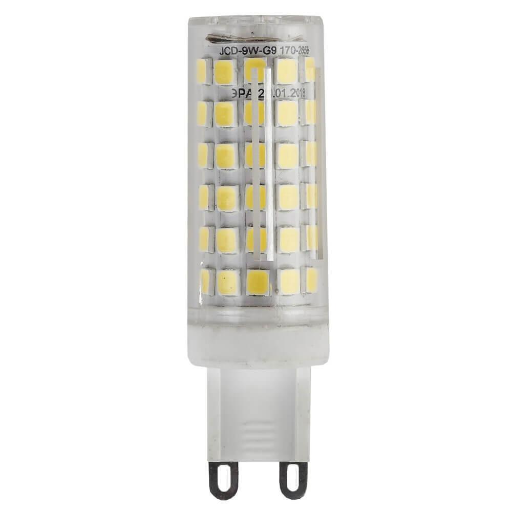 Лампа светодиодная ЭРА G9 9W 4000K прозрачная LED JCD-9W-CER-840-G9 Б0033186