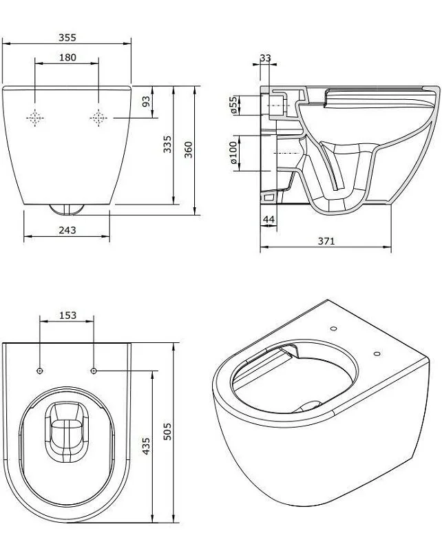 Инсталляция Mepa с унитазом Sanindusa Sanibold 137034004, сиденье микролифт, комплект