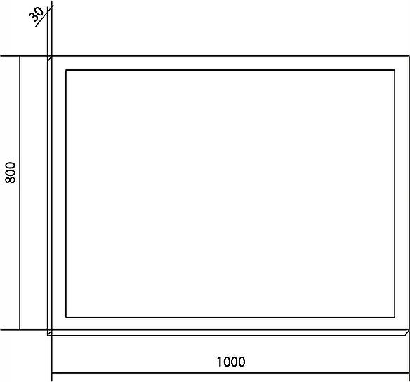 Зеркало Creto Provence 100 9-1080W, темное дерево