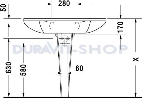 Раковина 90x55 Duravit Starck-1 0405900000