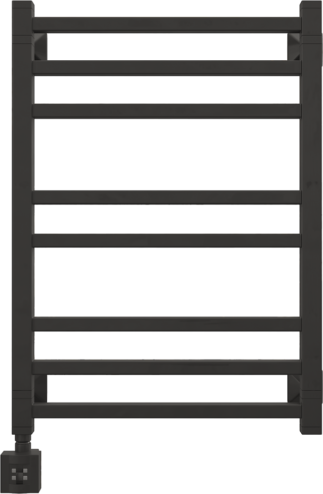 Полотенцесушитель электрический Ewrika Кассандра Кассандра PI 70x50 L, черный матовый