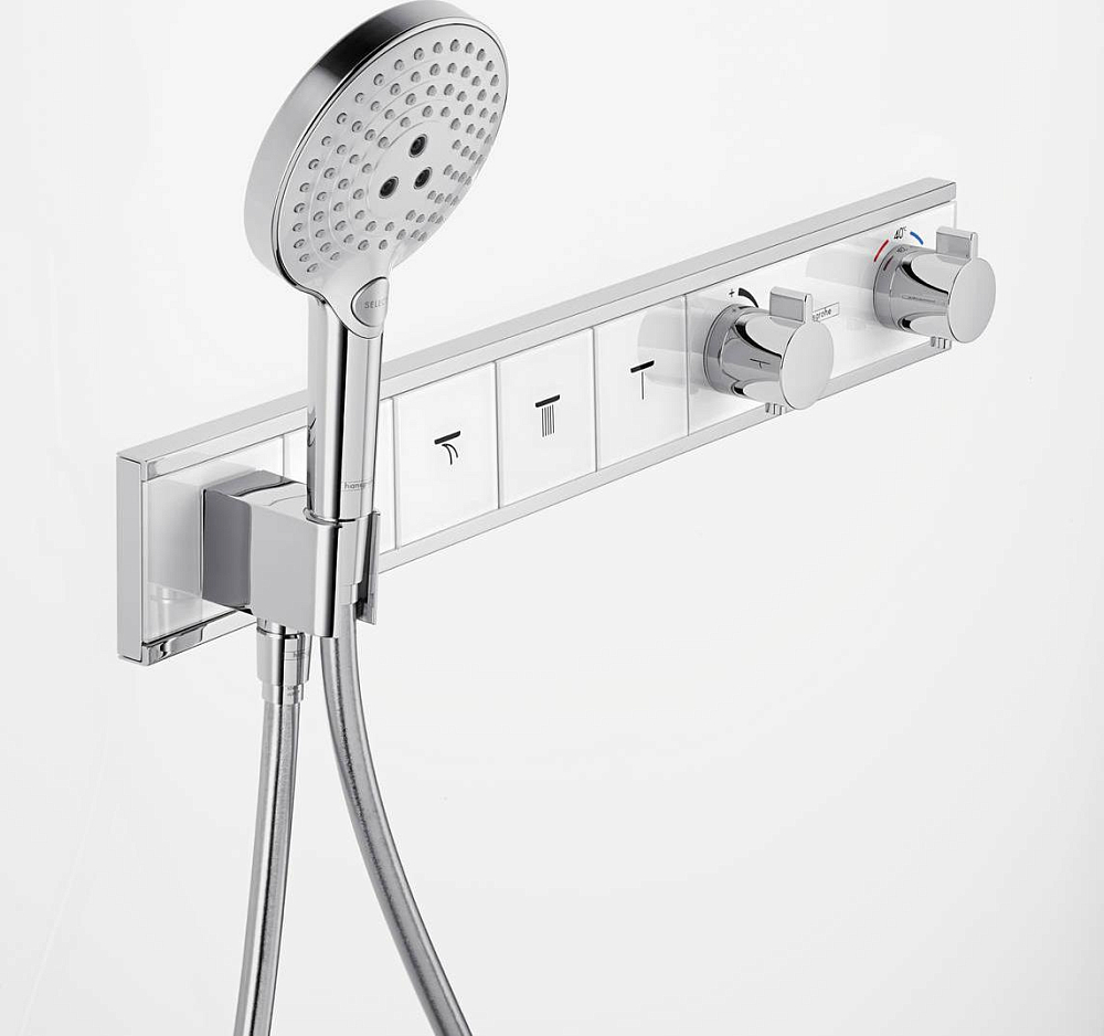 Термостат для душа Hansgrohe RainSelect 15357600, чёрный хром