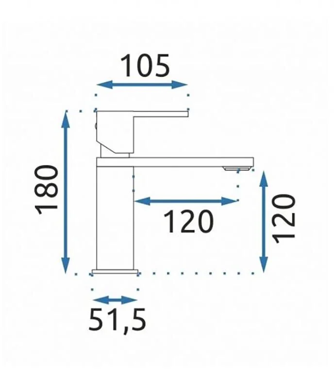 Смеситель для раковины Rea Flip REA-B2005 черный