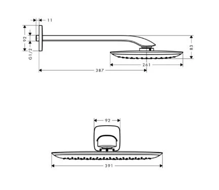 Душ верхний Grohe Rainshower Icon 27437000 хром