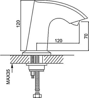 Сенсорный смеситель для раковины Gappo G518